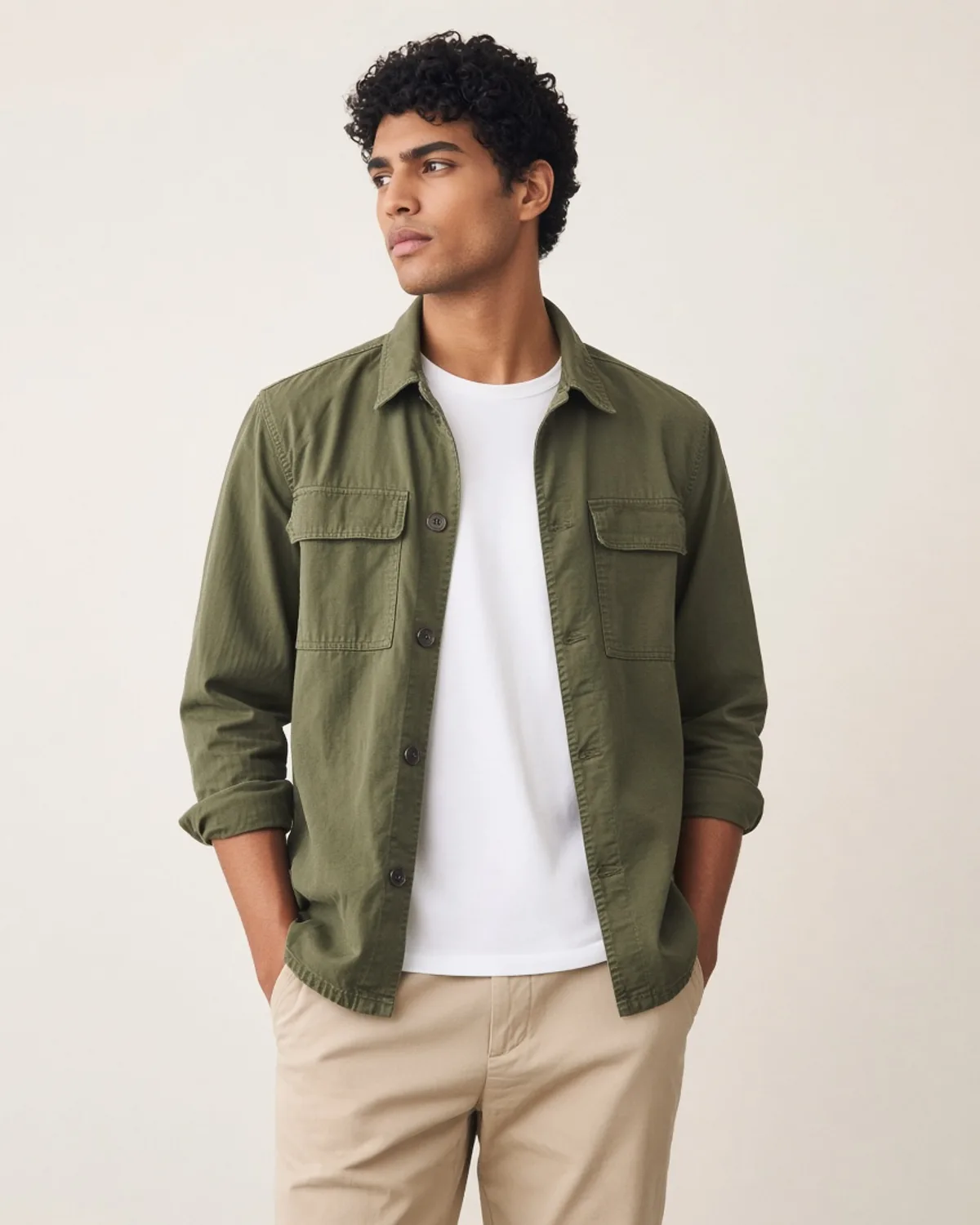 Surchemise en twill